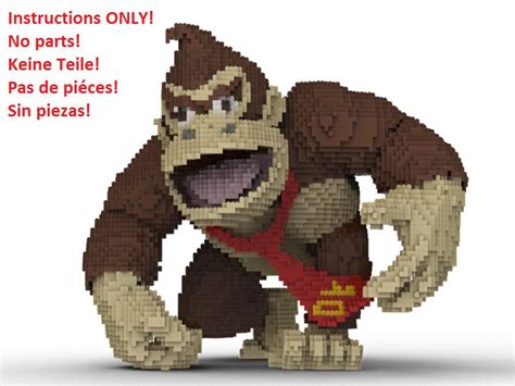 Lego Donkey Kong Statue Building Instruction Instructions - Etsy UK