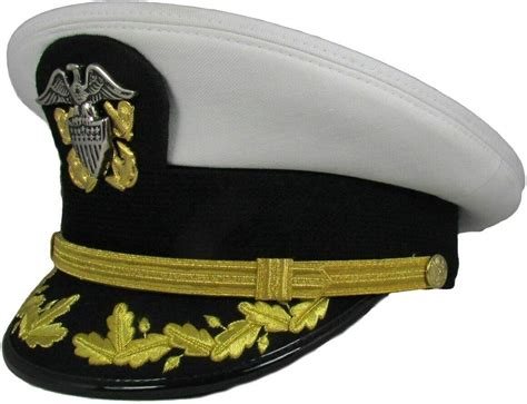 US Navy Commander captain Rank Cap In All Sizes New US Navy Officer Visor Cap Militaria Surplus