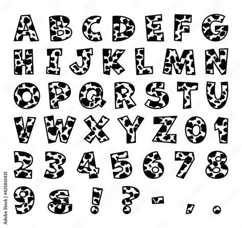 Cow spots letters, Cow spots alphabet, Cow monogram, Cow print, Farm ...