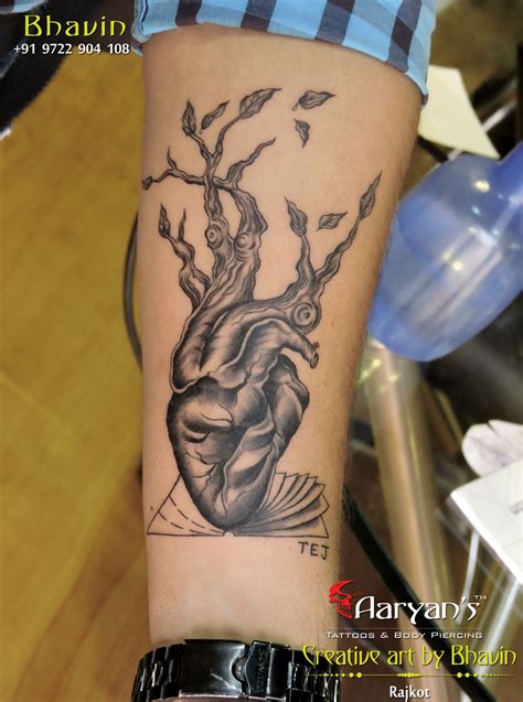 Heart with Tree.. #Hearttattoo #treeTattoos #Book #Name # ...