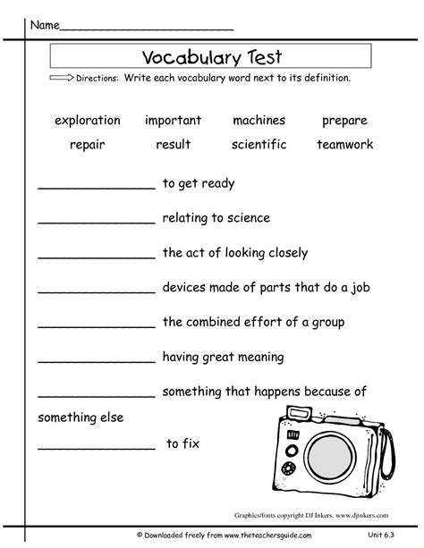 6Th Grade Vocabulary Worksheets — db-excel.com