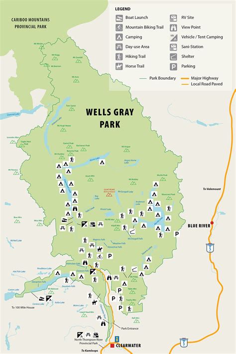 Getting Here and Maps | Wells Gray