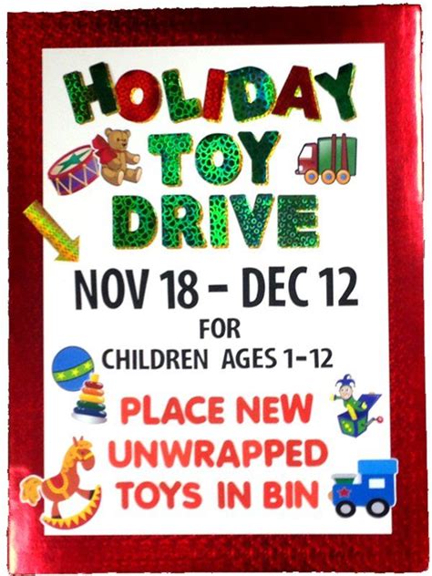 Create a Poster About Holiday Toy Drive | Holiday | Toy Collection Poster Ideas | Holiday toys ...