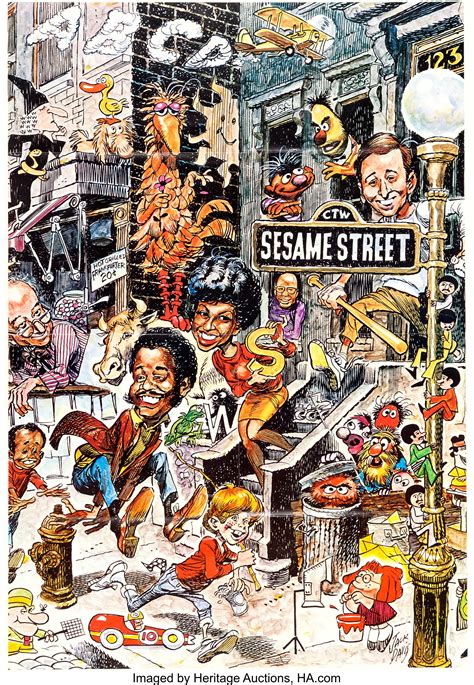 Sesame Street Poster by Jack Davis (Children's Television Workshop ...