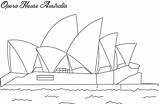 Opera house sydney coloring Page For Kids sketch template