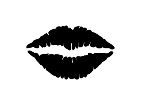 Lips Silhouette Cutting File Clipart Lips SVG Lips DXF Lips - Etsy