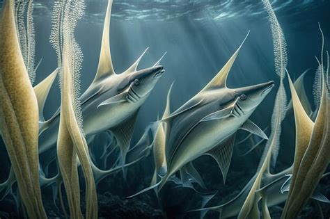 Premium AI Image | Ribbon Sawtail Fish Underwater Lush Nature by ...