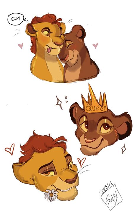 Kion x Rani doodles by SaltyGideon on DeviantArt in 2020 | Digital ...