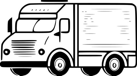 Truck, Minimalist and Simple Silhouette - Vector illustration 23545244 Vector Art at Vecteezy