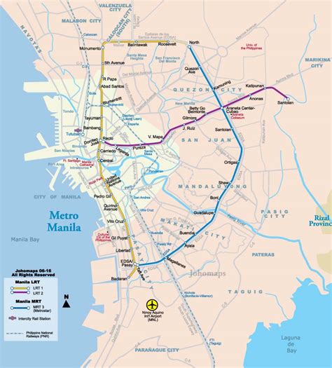 Metro Map of Manila - JohoMaps