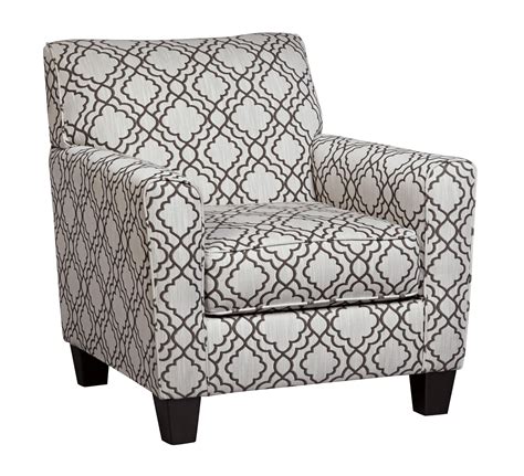 Fabric Upholstered Accent Chair with Quatrefoil Print, Gray and White - Walmart.com - Walmart.com