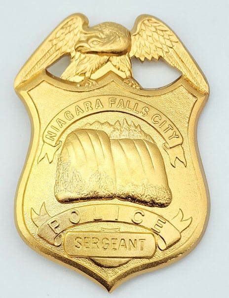 Repro. Niagara Falls City Police Sergeant Badge Auction