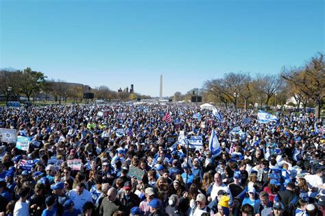 WATCH LIVE: MARCH FOR ISRAEL RALLY IN D.C. – 200,000 IN ATTENDANCE ...