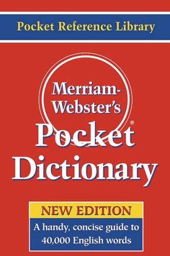 Merriam-Webster's pocket dictionary. by Merriam-Webster | Open Library