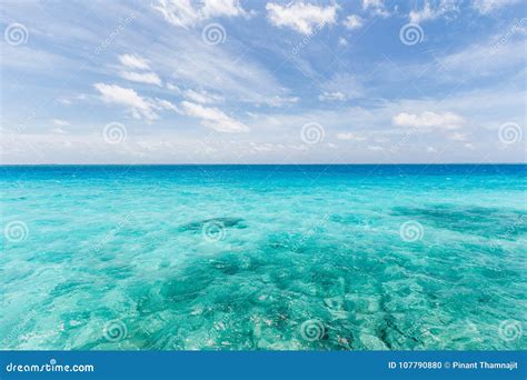 Sea and sky at Maldives. stock photo. Image of sunlight - 107790880