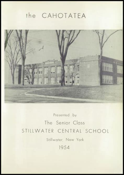 Explore 1954 Stillwater High School Yearbook, Stillwater NY - Classmates