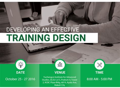 Developing An Effective Training Design – Oct 25 to 27, 2016 - PSTD