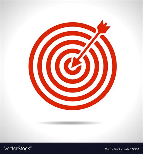 Target with dart icon eps10 Royalty Free Vector Image