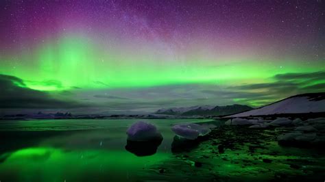 Iceland northern lights wallpaper | 1600x900 | #34530