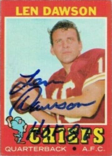 Len Dawson Autographs and Memorabilia | Sports, Football