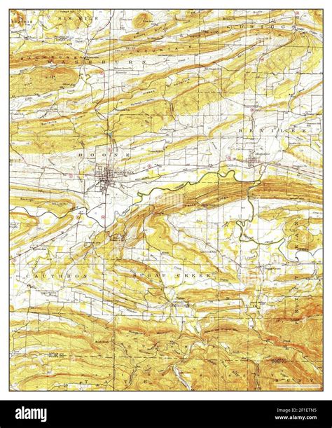 Booneville, Arkansas, map 1939, 1:62500, United States of America by ...