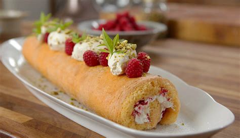 James Martin Swiss roll with raspberry jam recipe on James Martin: Home Comforts – The Talent Zone