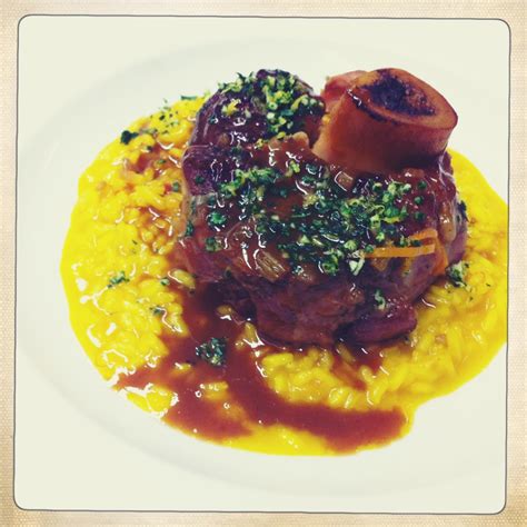 Ginger in the Kitchen: Osso bucco with risotto milanese.