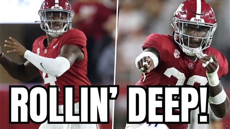 Alabama Crimson Tide Football Roster and Depth Chart Overview!! - Win ...