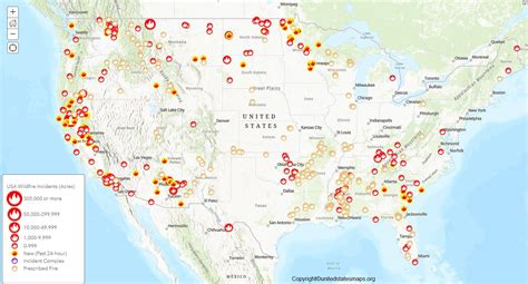 US Fire Map | Fire & Smoke Map of United States