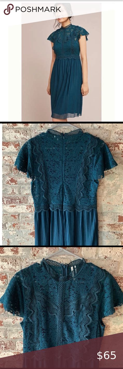 Anthropologie Feather Bone Greenwich Teal Dress | Teal dress, Clothes design, Dresses