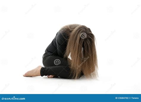 Crouched Woman Stock Photography - Image: 23684702