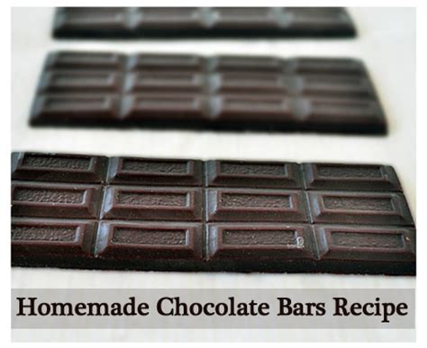 Homemade Chocolate Bars Recipe