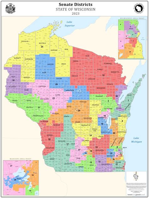 MAP: Current Wisconsin Senate District Map | | channel3000.com