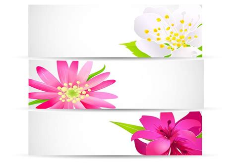 Bright Floral Banner Vector Pack - Download Free Vector Art, Stock Graphics & Images