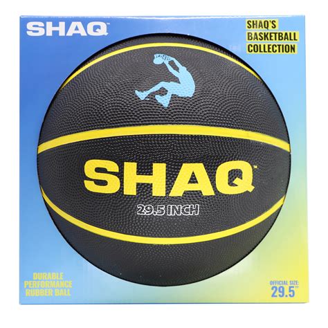 SHAQ Official Sized Basketball (29.5") - Black and Yellow - Walmart.com