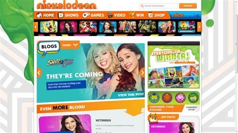 NickALive!: Nickelodeon UK Unveils New Design For Nick.co.uk; Unveils Revamped Blog And Official ...