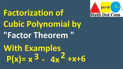 Factor A Cubic Polynomial Calculator