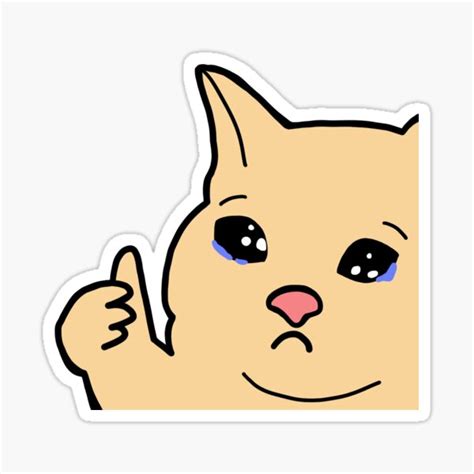 Cat Thumbs Up Meme Stickers for Sale | Silly cats pictures, Silly cats, Cat memes