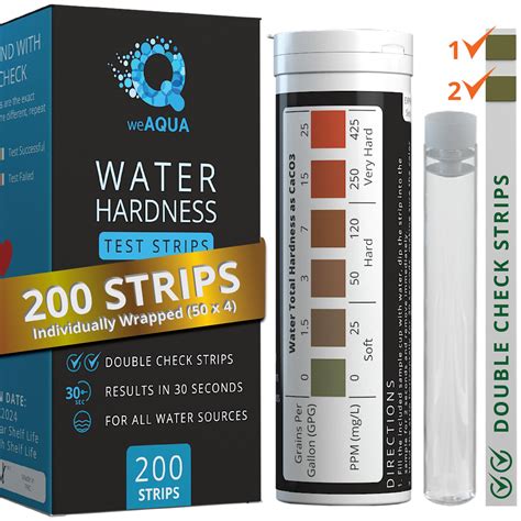 Snapklik.com : Water Hardness Test Kit - DoubleCheck200 Strips