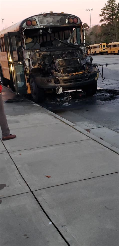 School bus catches fire in school bus loop December 3 2019 ...