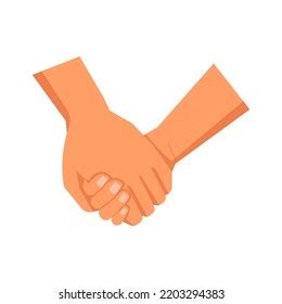 Hand Gesture Isolated Arms Holding Together Stock Vector (Royalty Free ...