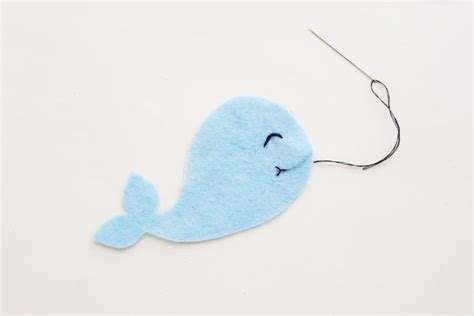 How To Make A Felt Whale with Free Pattern