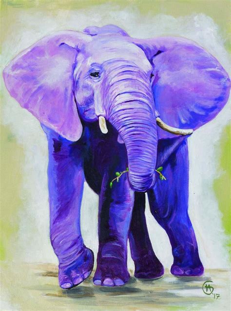 100% Wild Elephant Painting- Large Fine Art Print