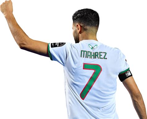 Riyad Mahrez Algeria football render - FootyRenders