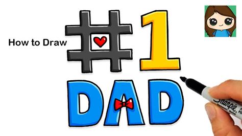 How to Draw #1 DAD ️ | Father's Day Art - YouTube