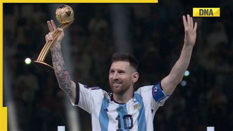 FIFA World Cup 2022: Lionel Messi wins Golden Ball award for Best Player of the Tournament