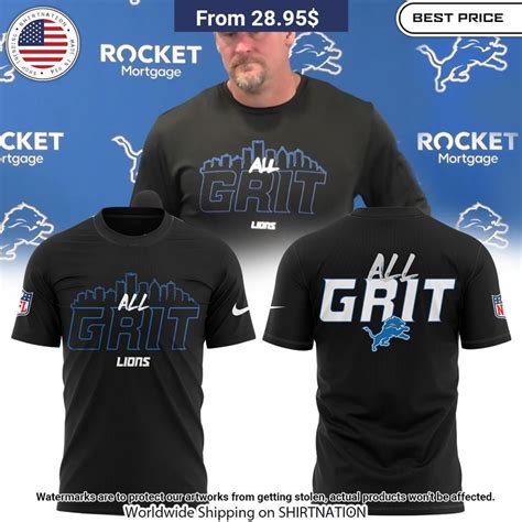 Detroit Lions 2024 ALL GRIT Dan Campbell Shirt • Shirtnation - Shop ...