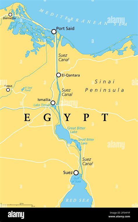 Suez Canal World Map