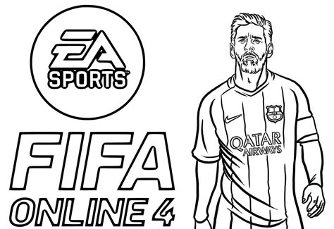 Fifa Online 4 Messi coloring page - Download, Print or Color Online for ...