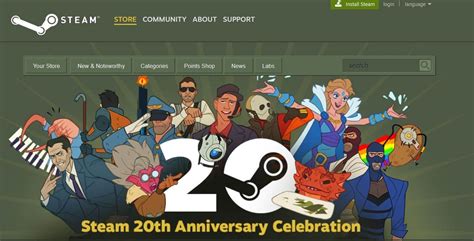 Steam 20 Year Anniversary Sale Offers Up to 90% Discount